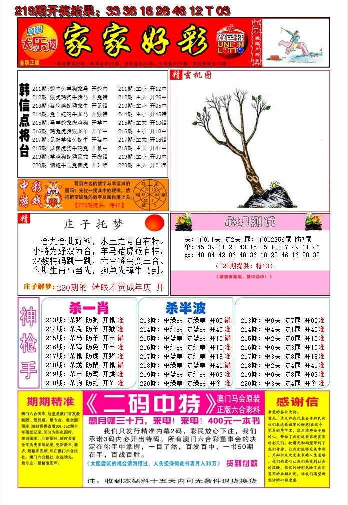 2024220期家家好彩A