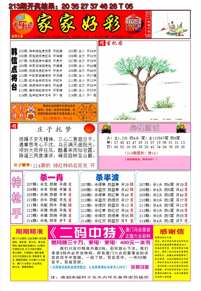 2024214期家家好彩A