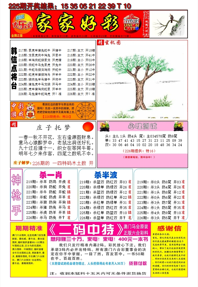 2024226期家家好彩A