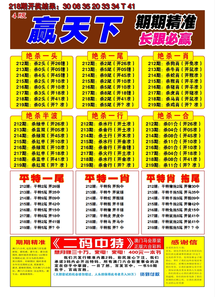2024219期澳门赢天下C