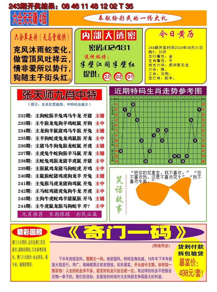 2024244期澳门天天赚C
