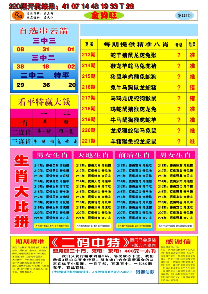 2024221期澳门金狗旺B