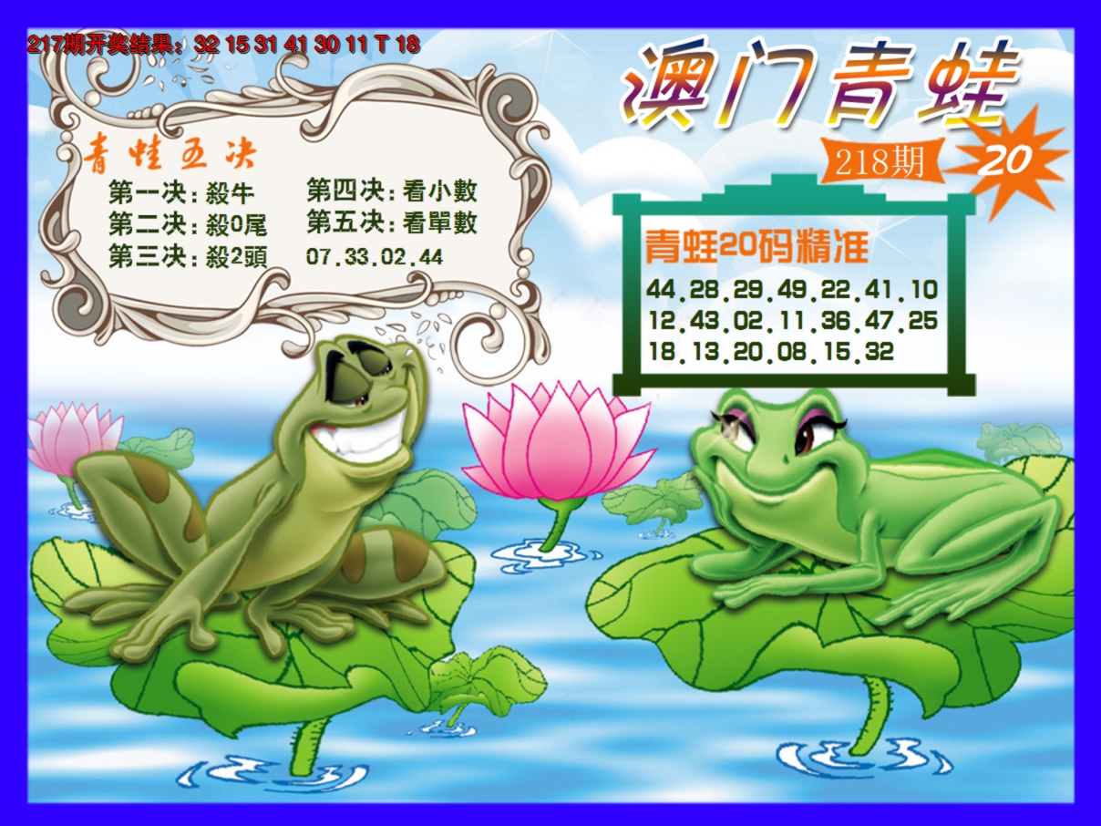2024218期青蛙系列20