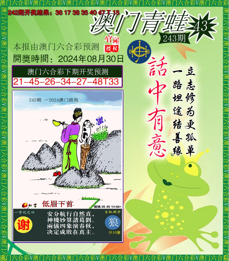 2024243期青蛙系列43
