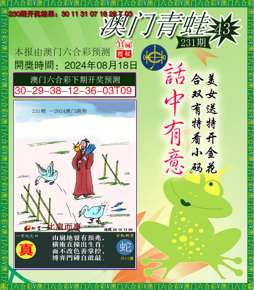 2024231期青蛙系列43