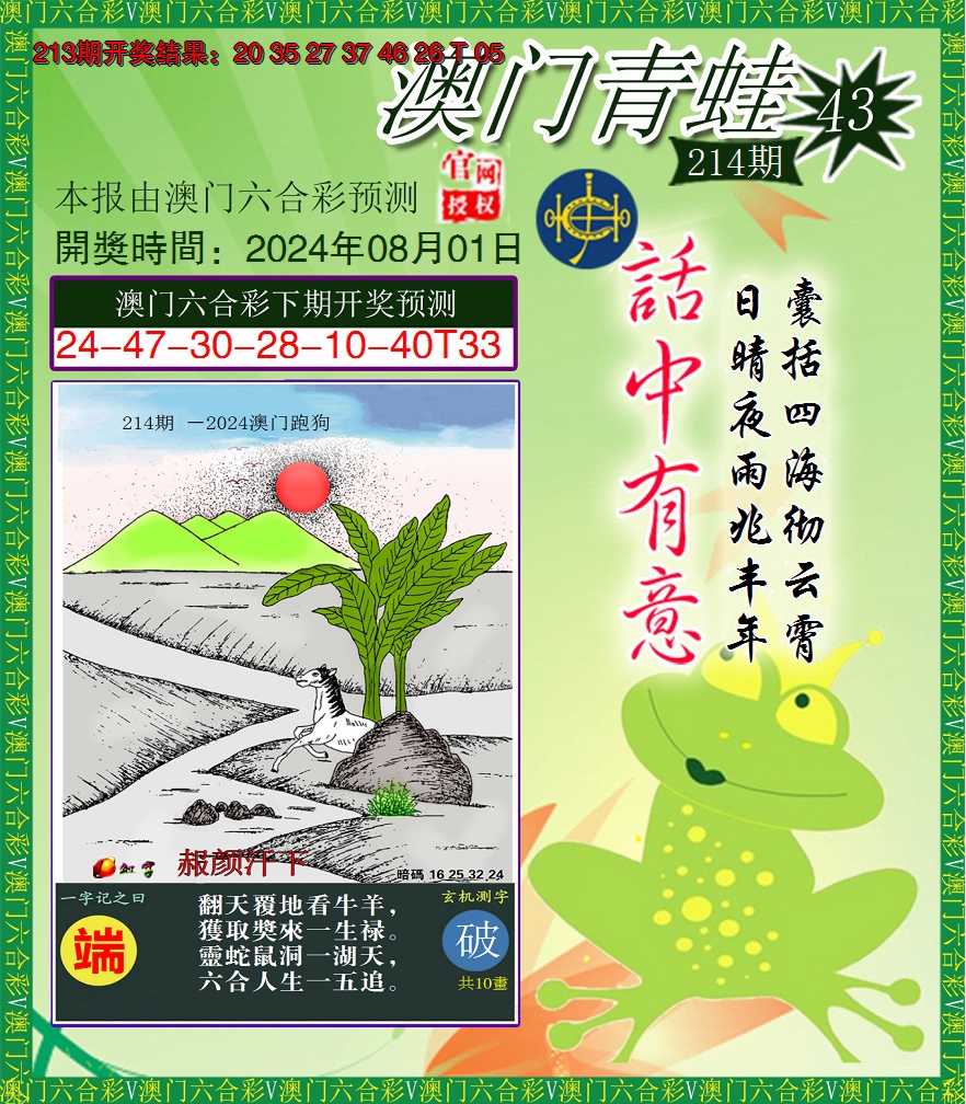 2024214期青蛙系列43