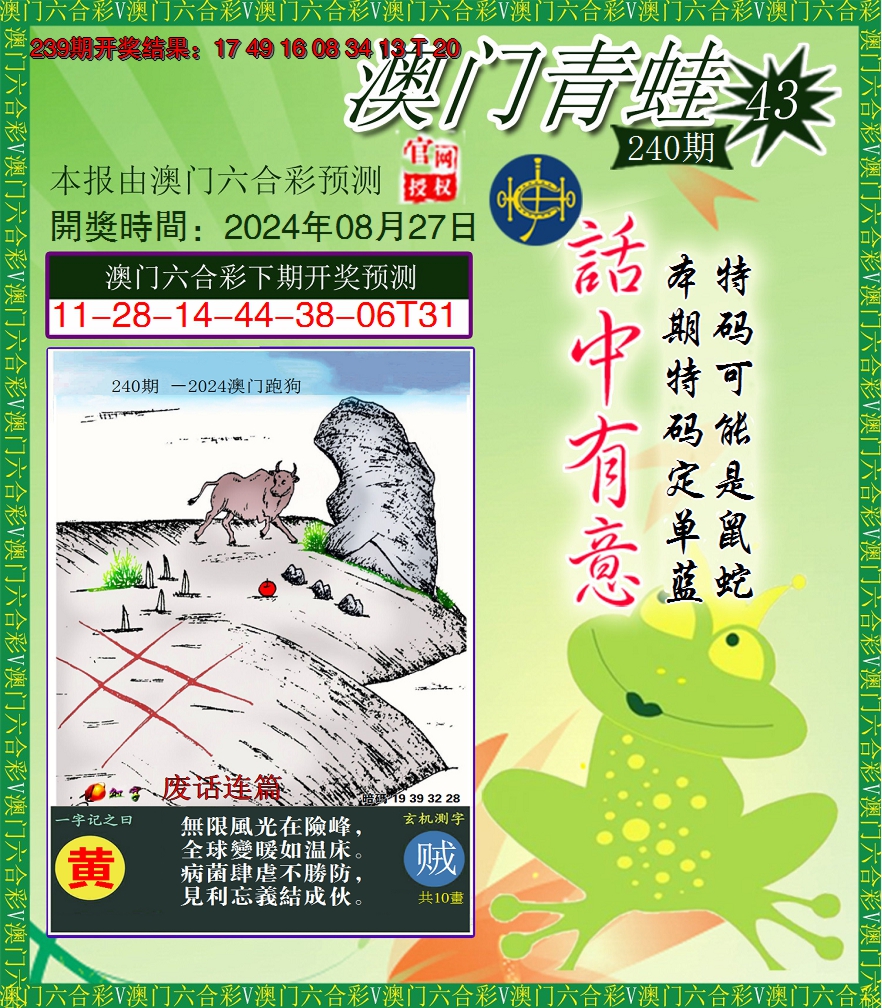 2024240期青蛙系列43