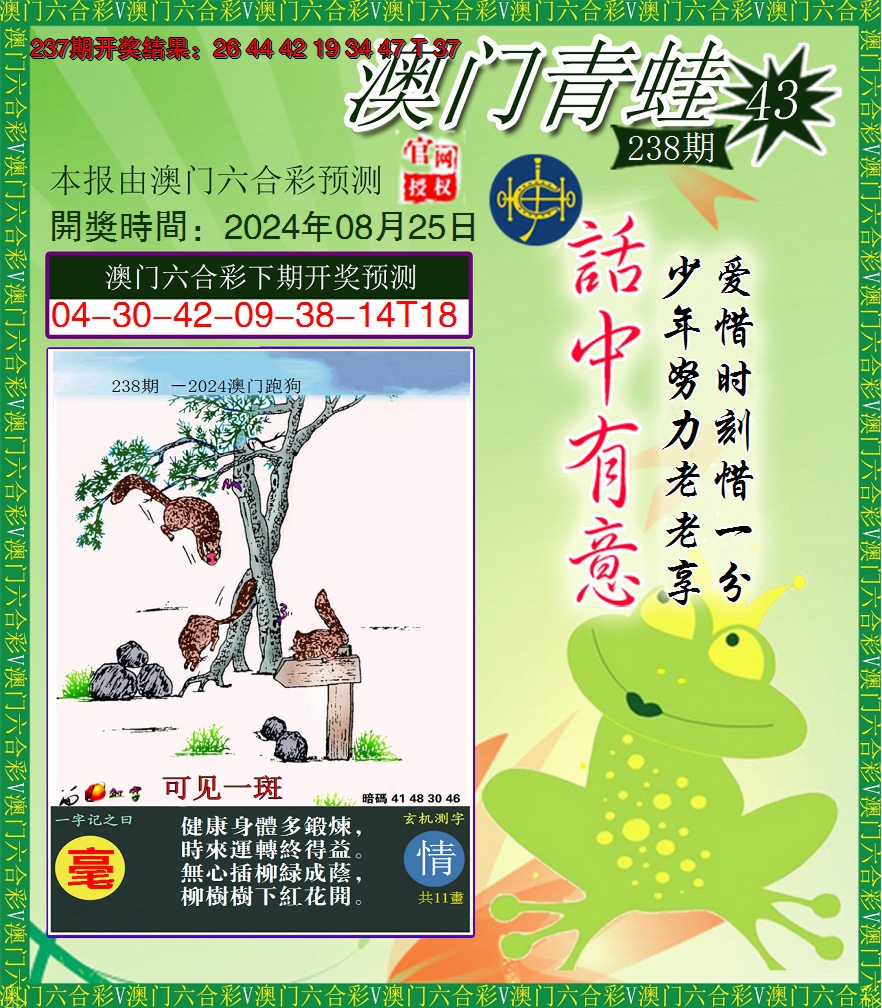 2024238期青蛙系列43
