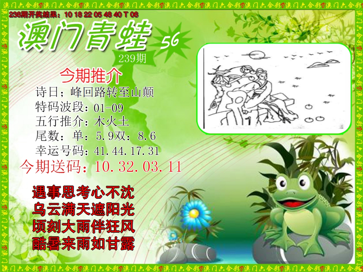 2024239期青蛙系列56