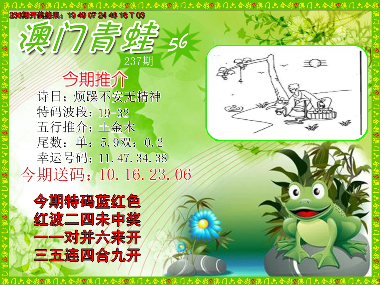 2024237期青蛙系列56