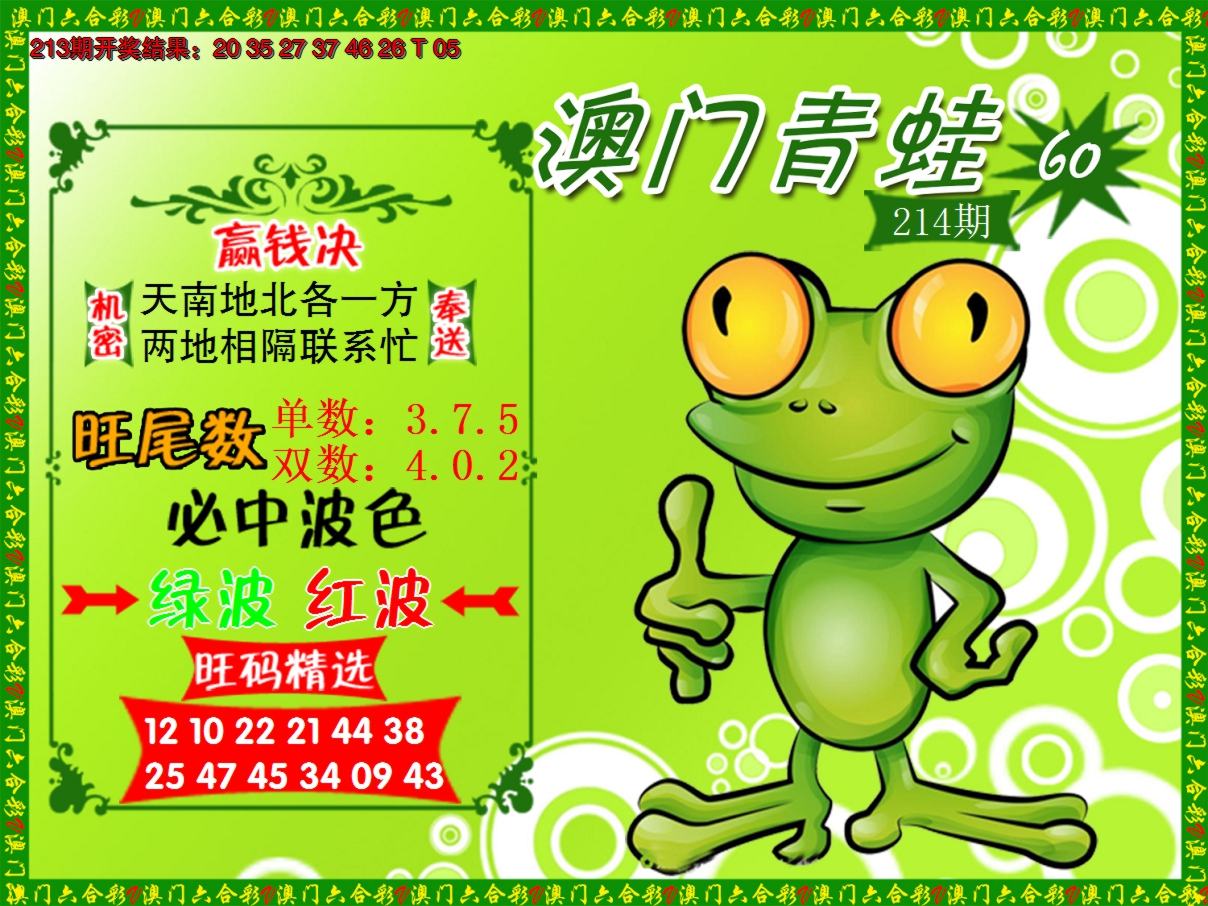 2024214期青蛙系列60