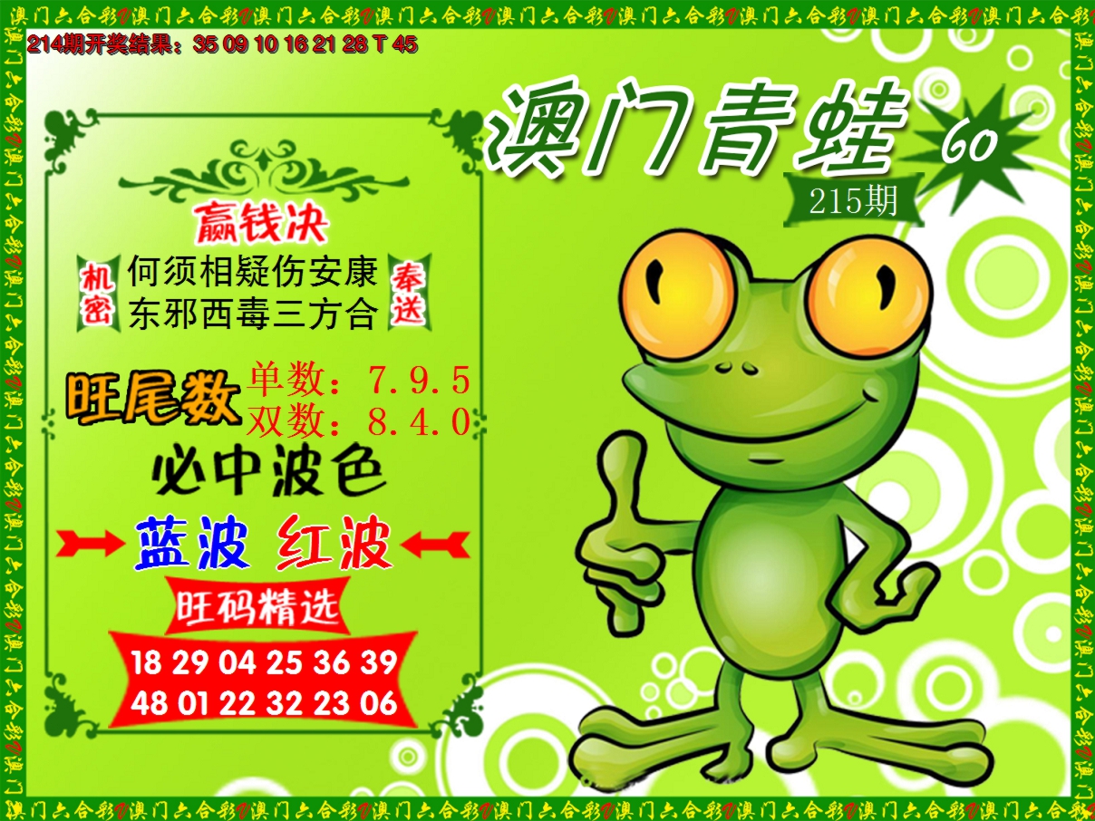 2024215期青蛙系列60