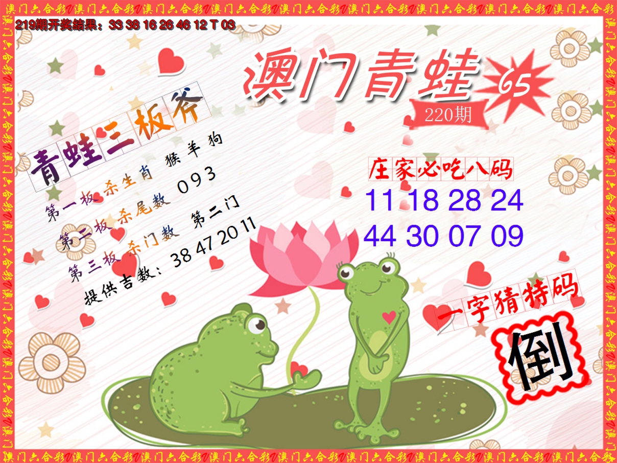 2024220期青蛙系列65
