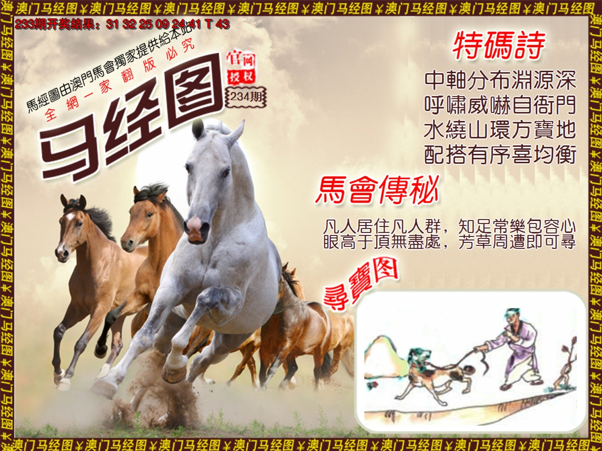 2024234期马经系列1