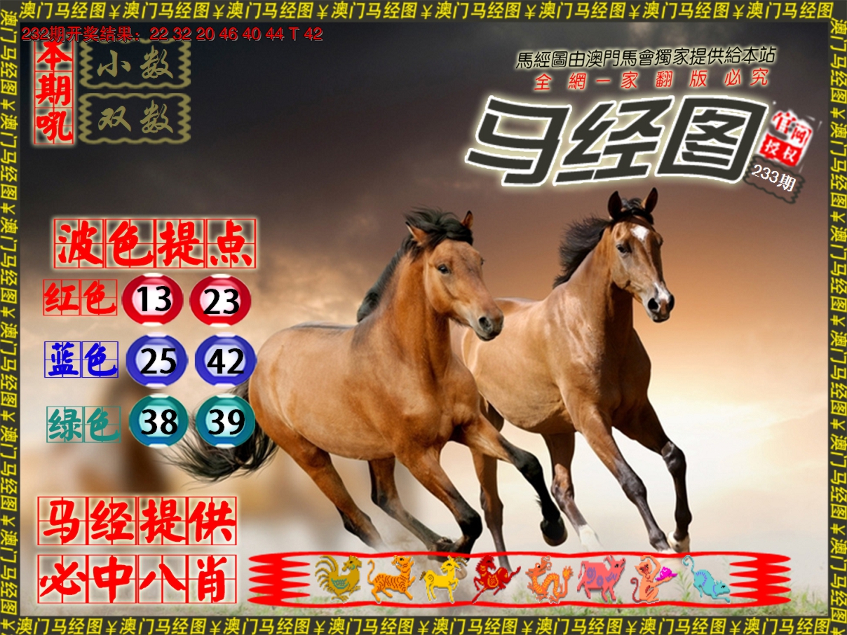 2024233期马经系列3