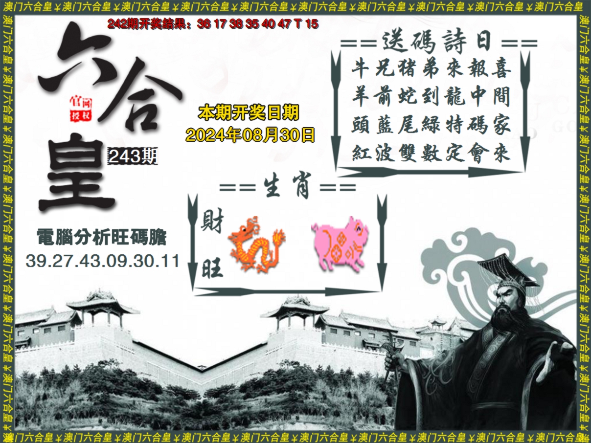 2024243期六合皇系列3