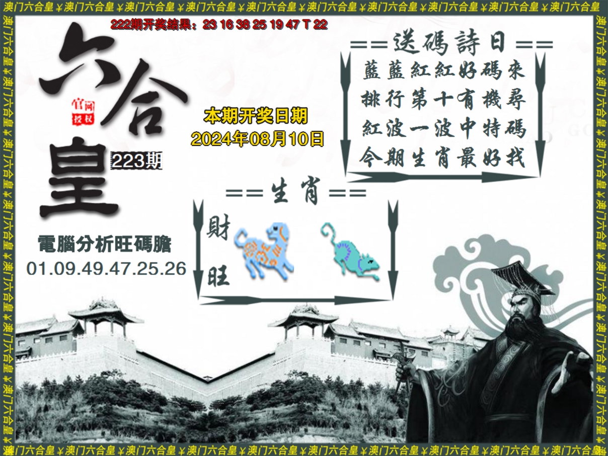 2024223期六合皇系列3