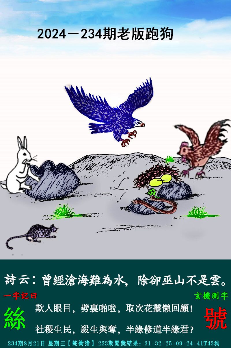 2024234期老跑狗图
