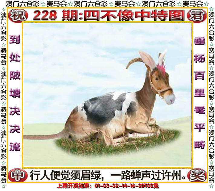2024228期四不像中特图