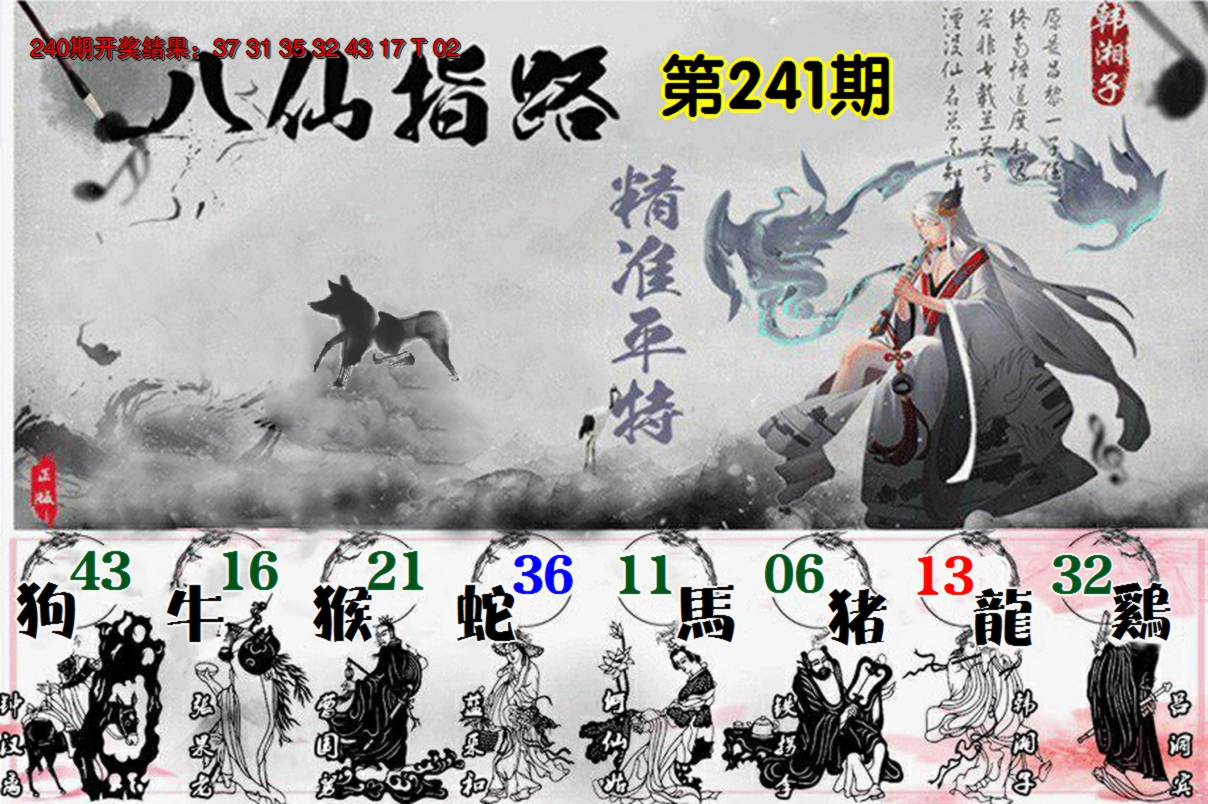 2024241期八仙指路