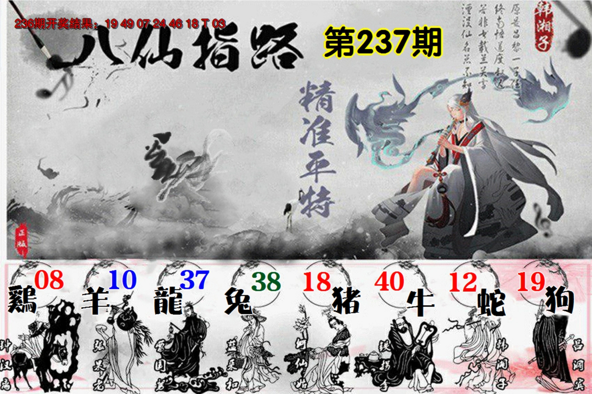 2024237期八仙指路