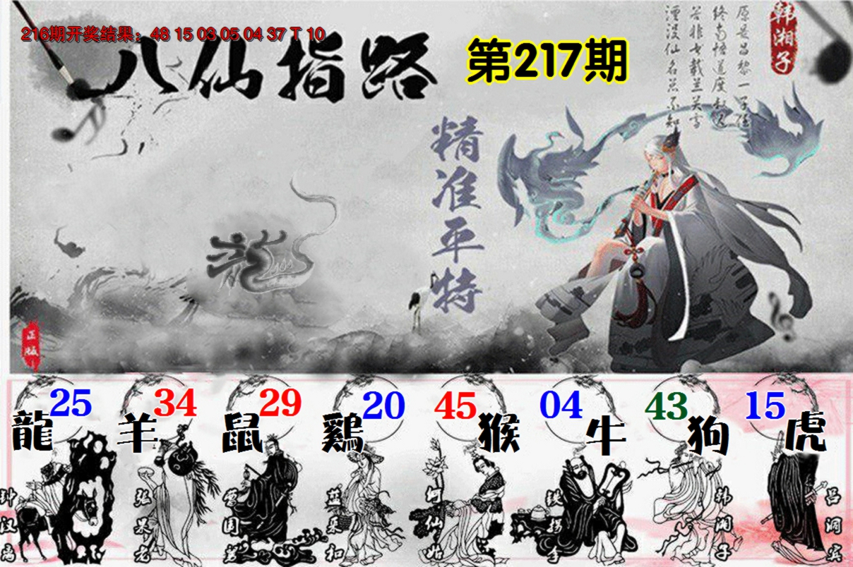 2024217期八仙指路