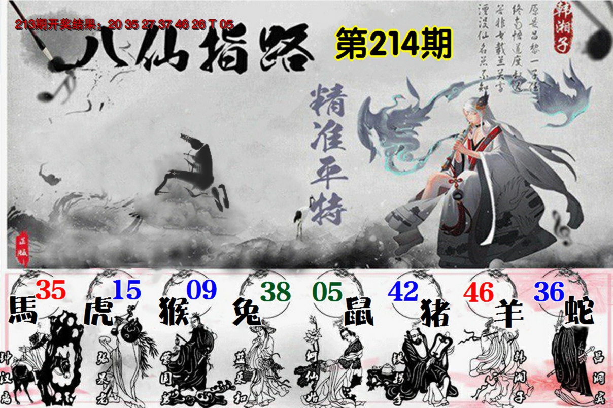 2024214期八仙指路