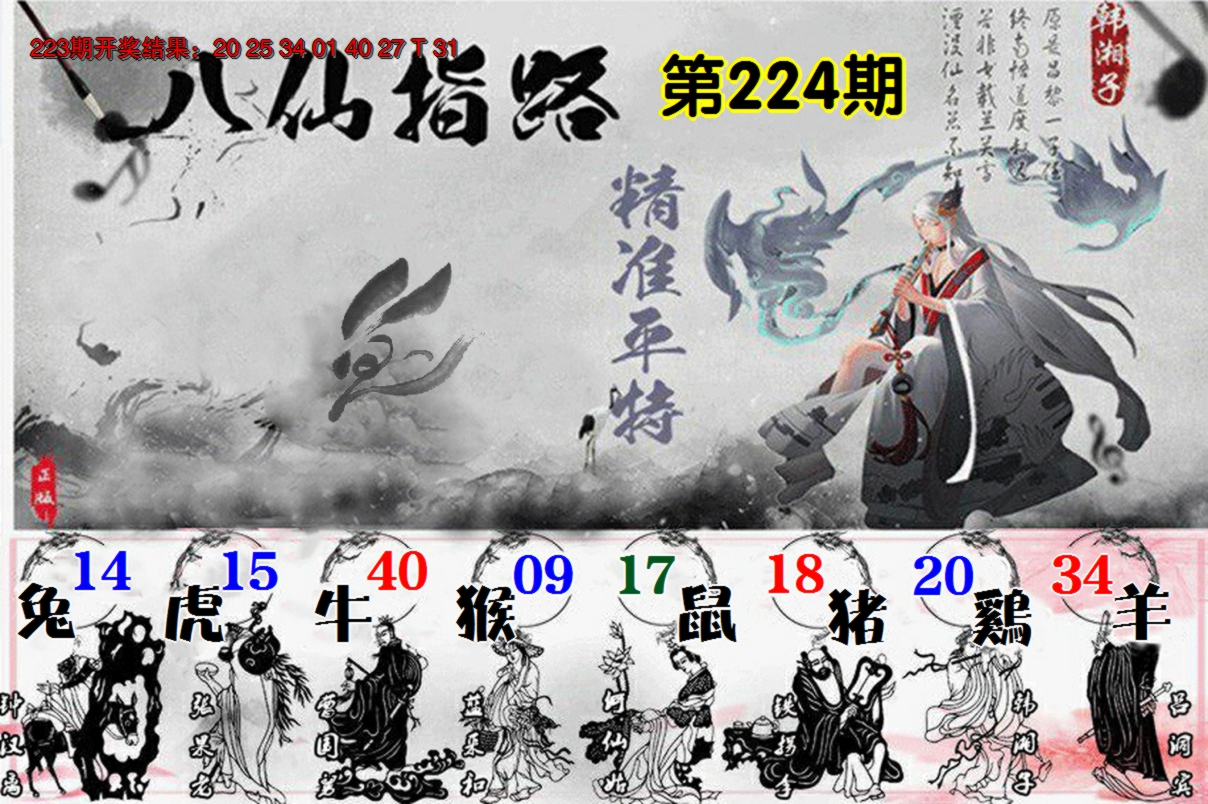 2024224期八仙指路