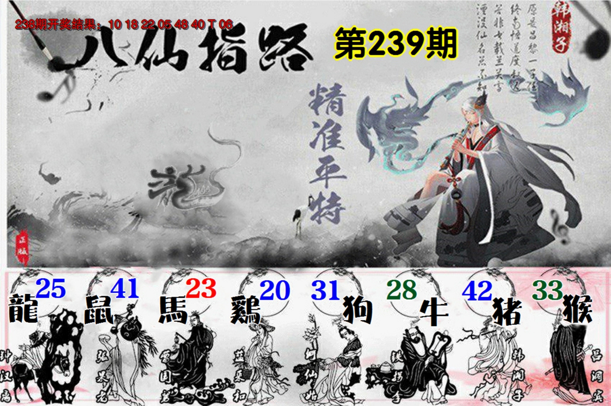 2024239期八仙指路