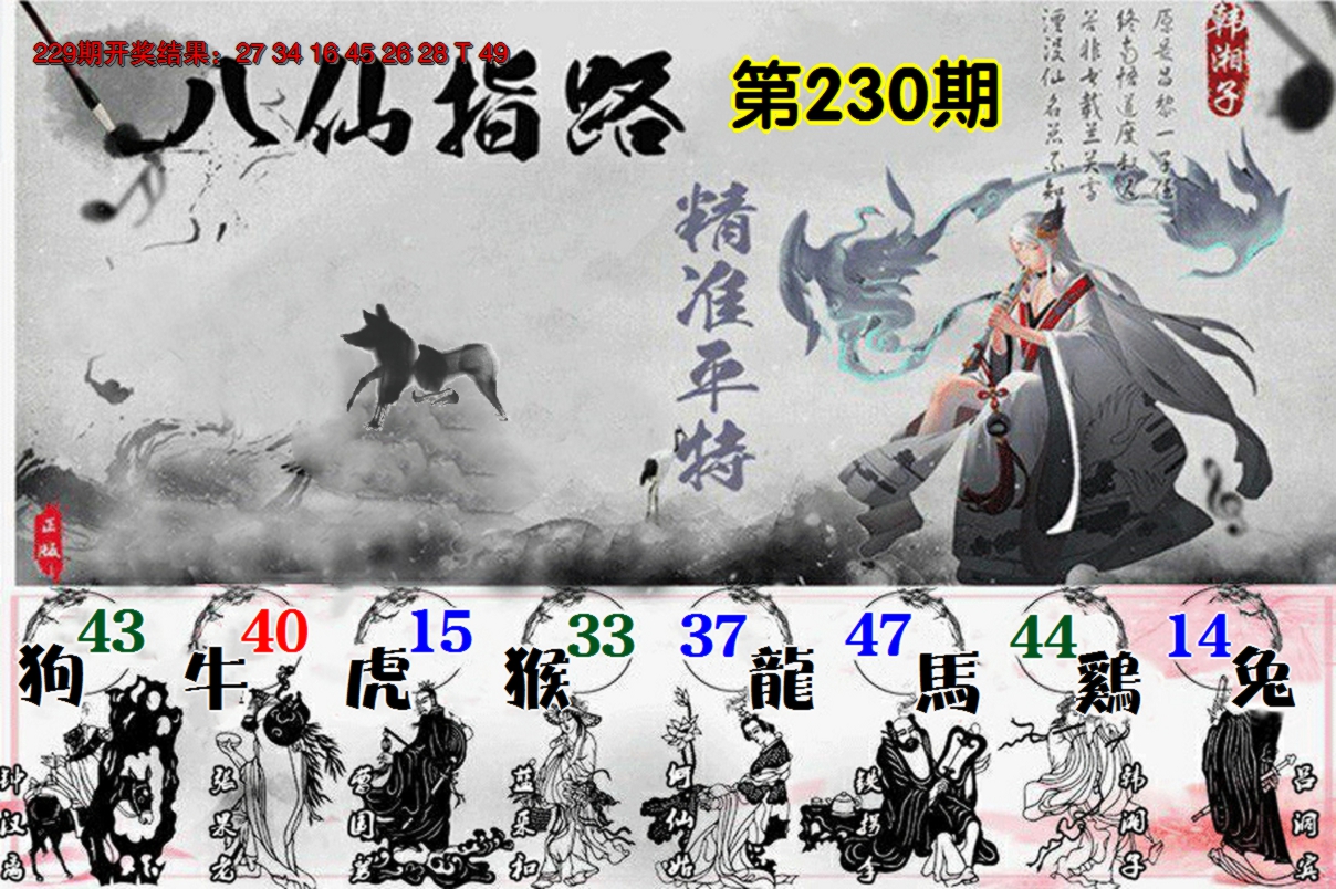 2024230期八仙指路
