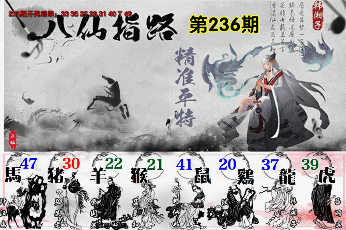 2024236期八仙指路