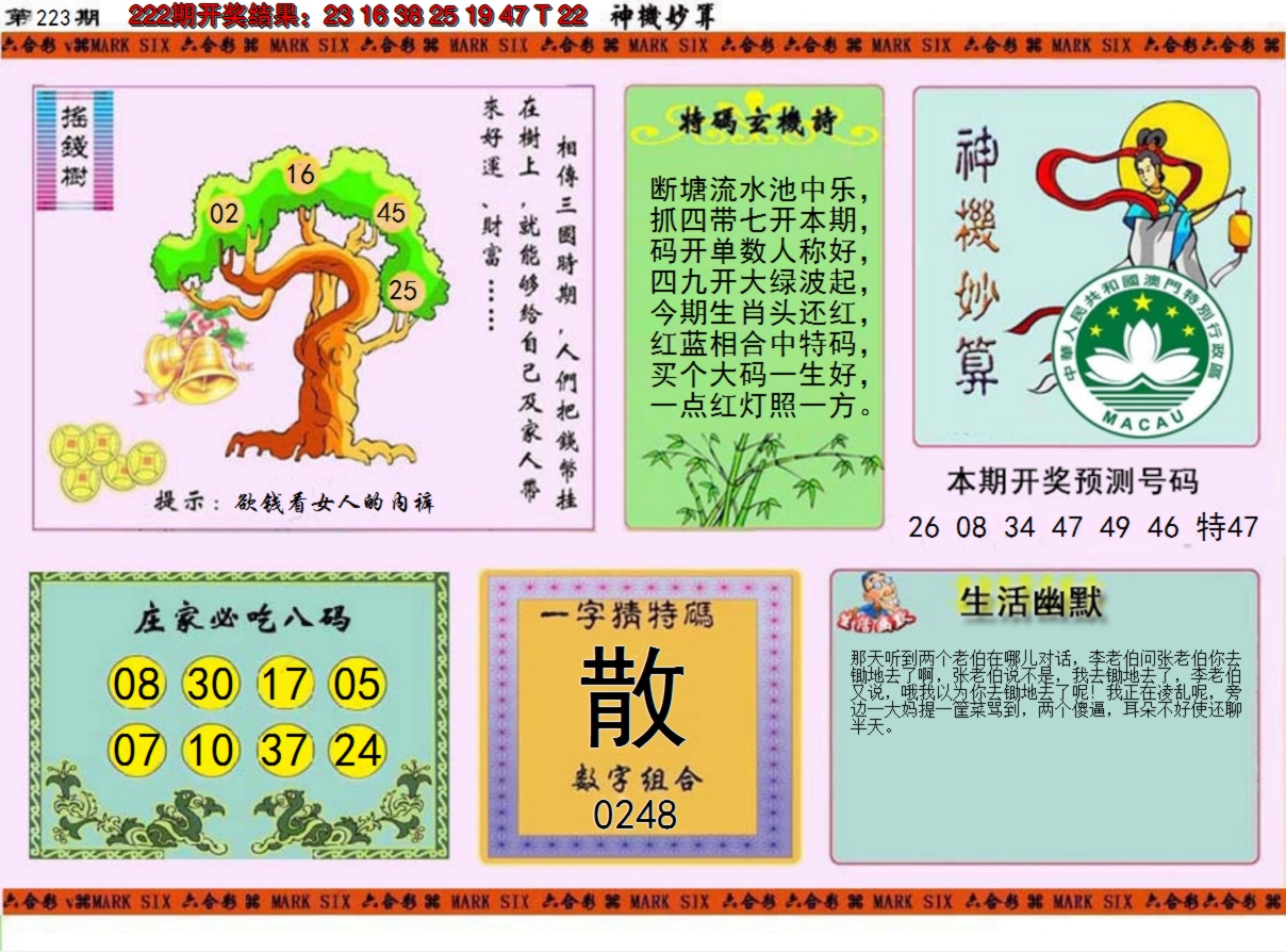 2024223期神机妙算