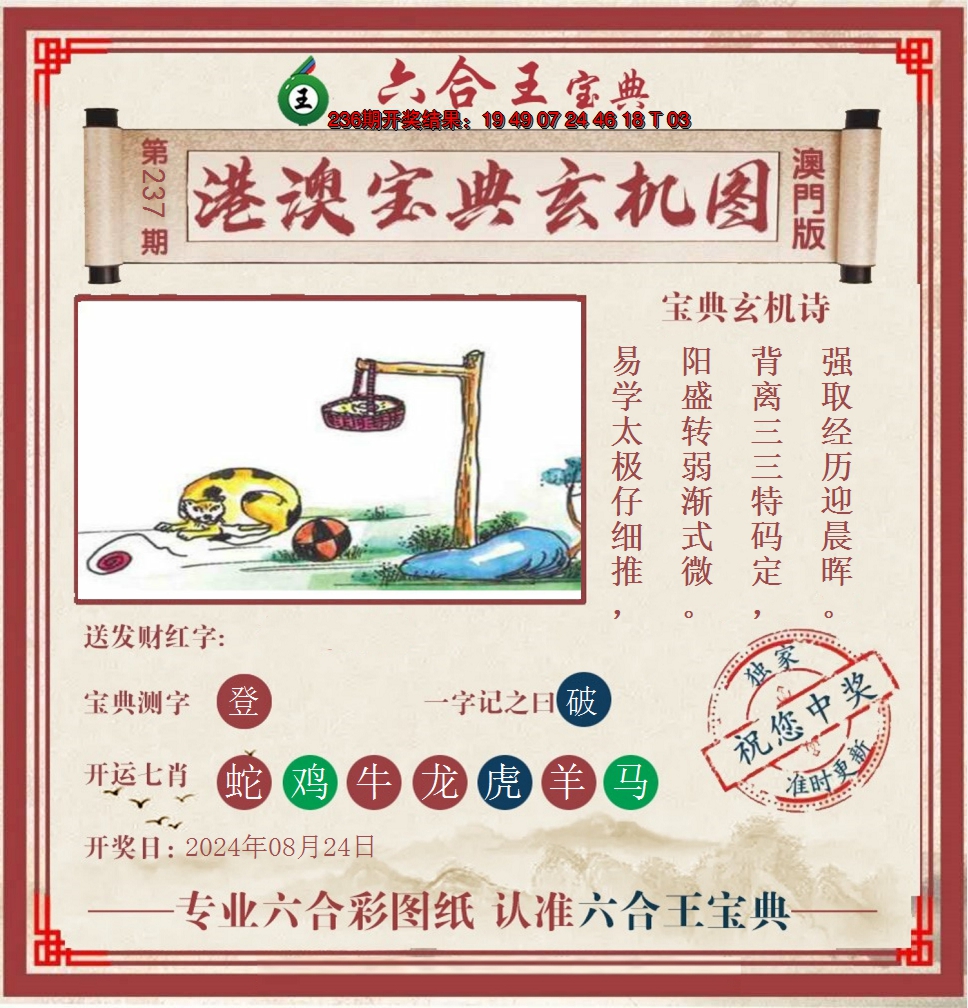 2024237期六合王港澳宝典玄机图