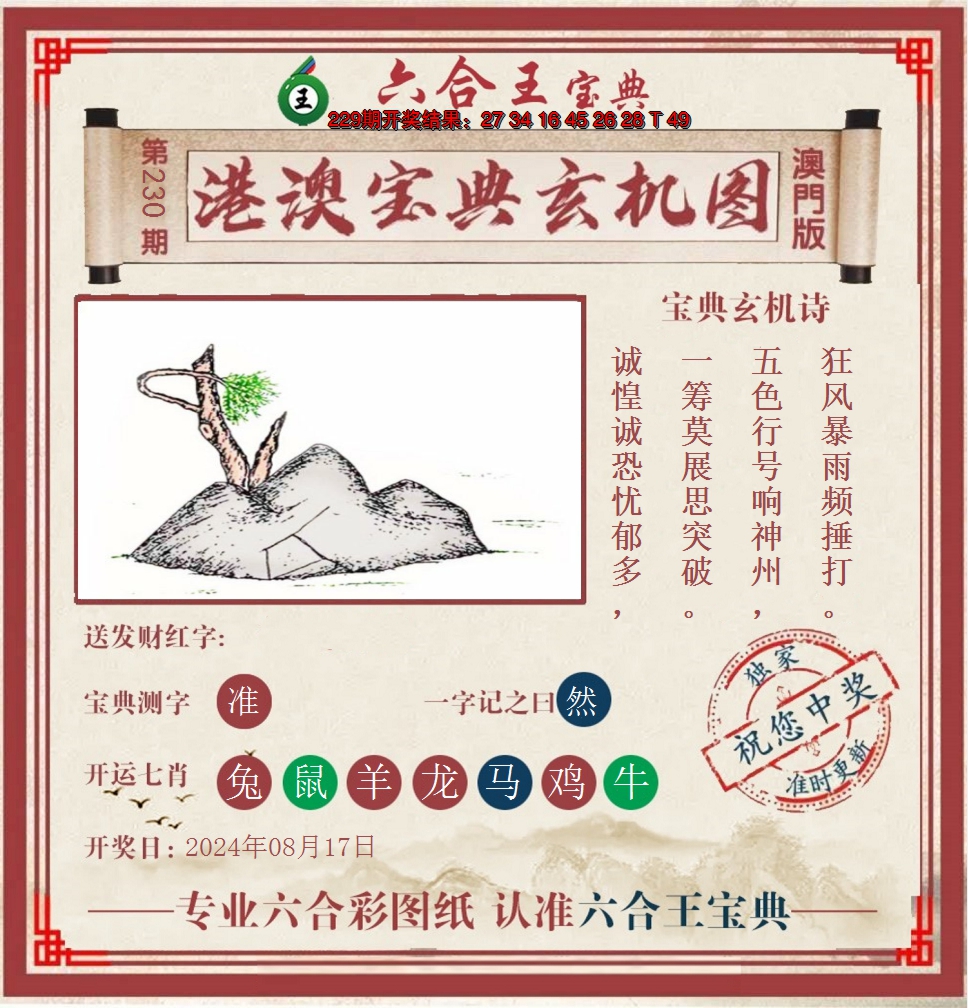 2024230期六合王港澳宝典玄机图