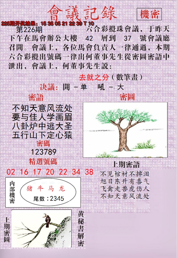 2024226期澳门会议记录
