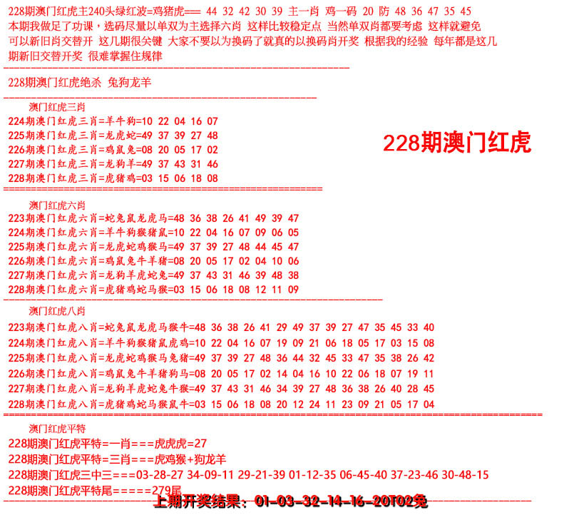 2024228期红虎图