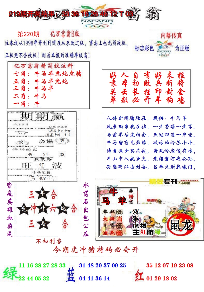 2024220期亿万富翁B