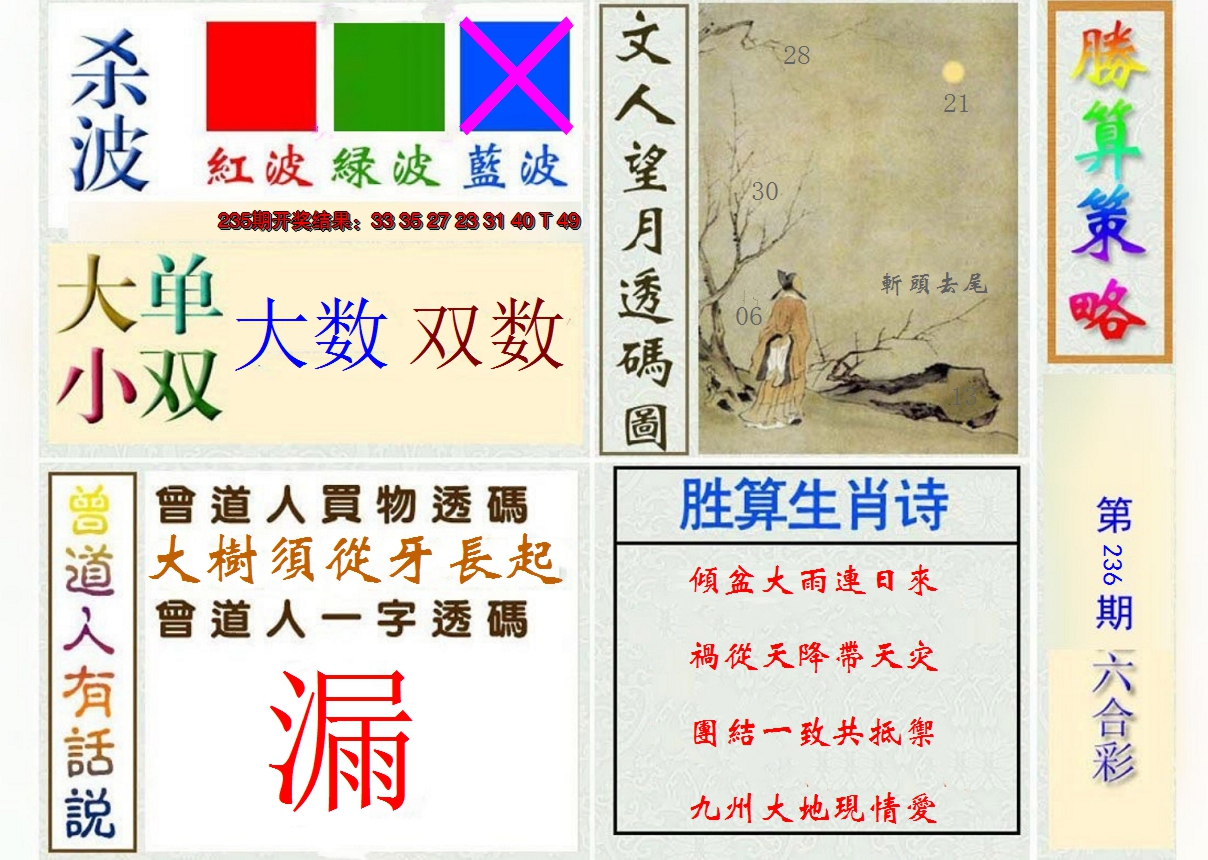 2024236期胜算策略