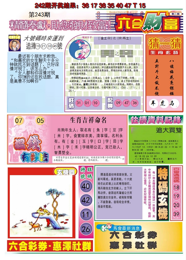 2024243期六合财富B