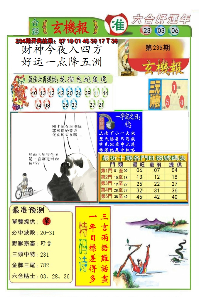 2024235期九龍玄机报(推荐)