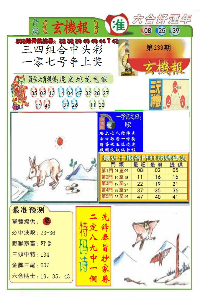 2024233期九龍玄机报(推荐)