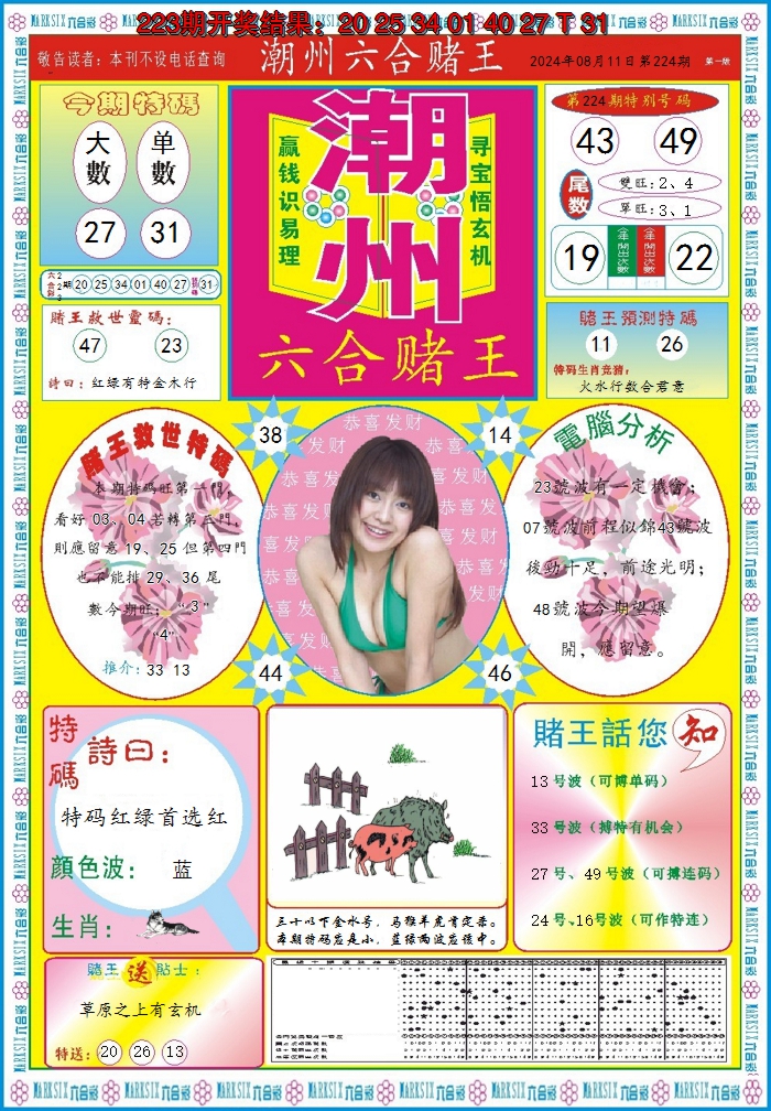 2024224期潮州六合赌王A