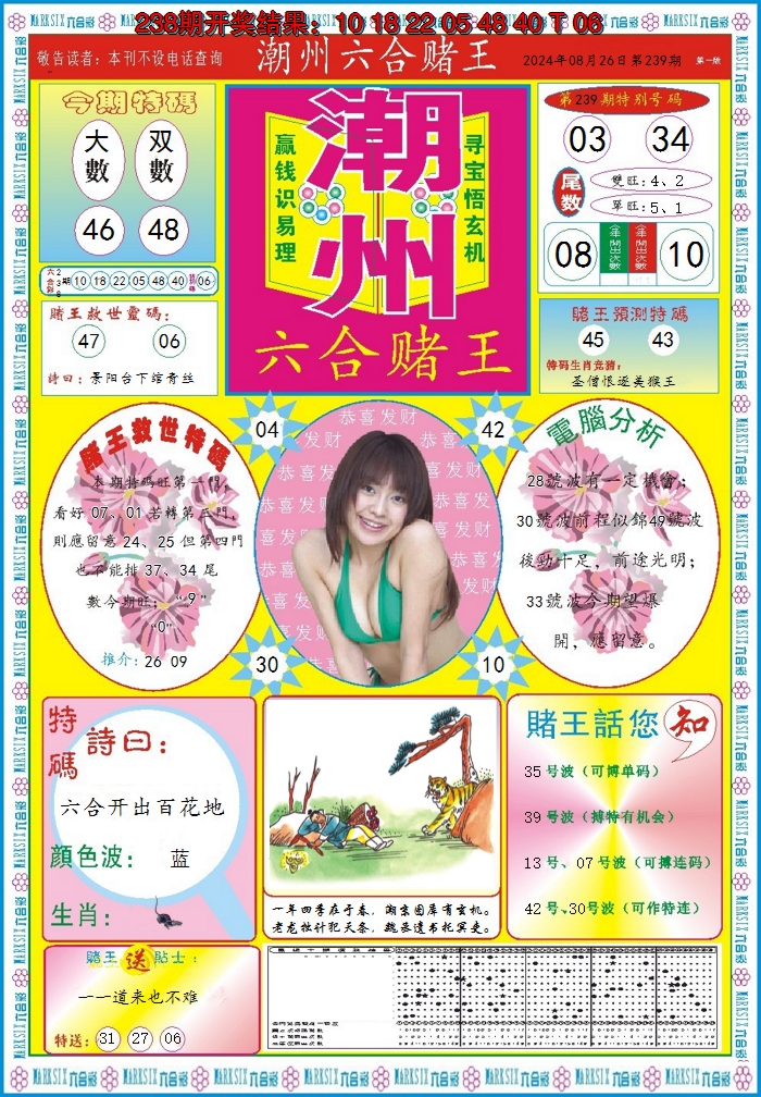 2024239期潮州六合赌王A