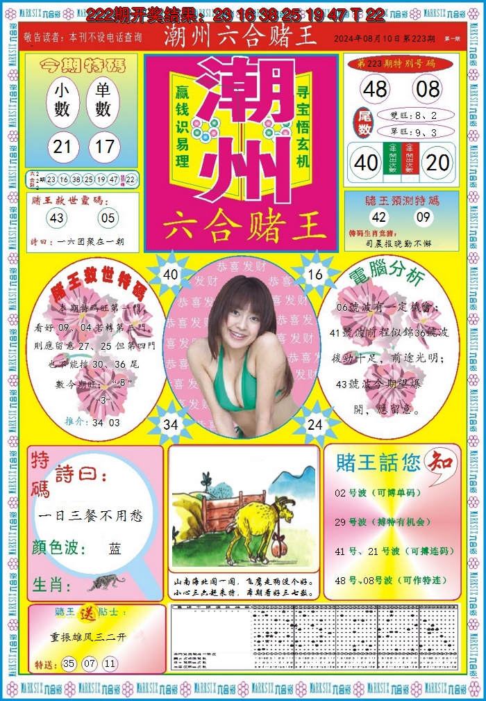 2024223期潮州六合赌王A