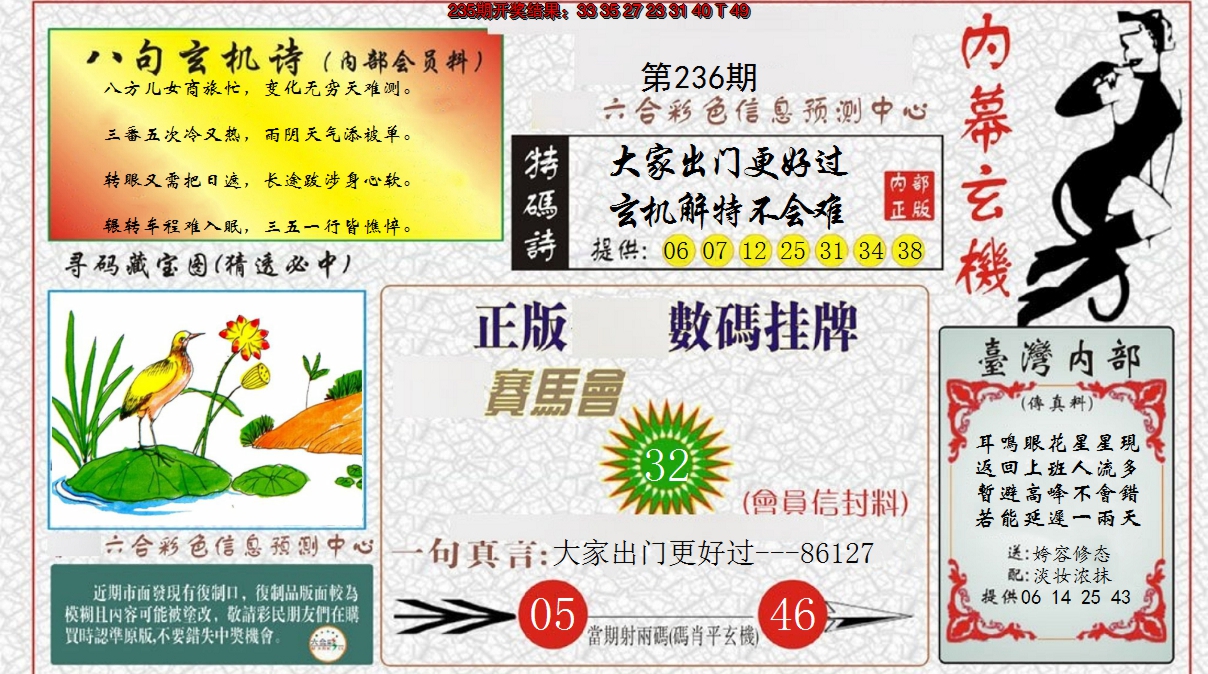 2024236期内幕玄机报