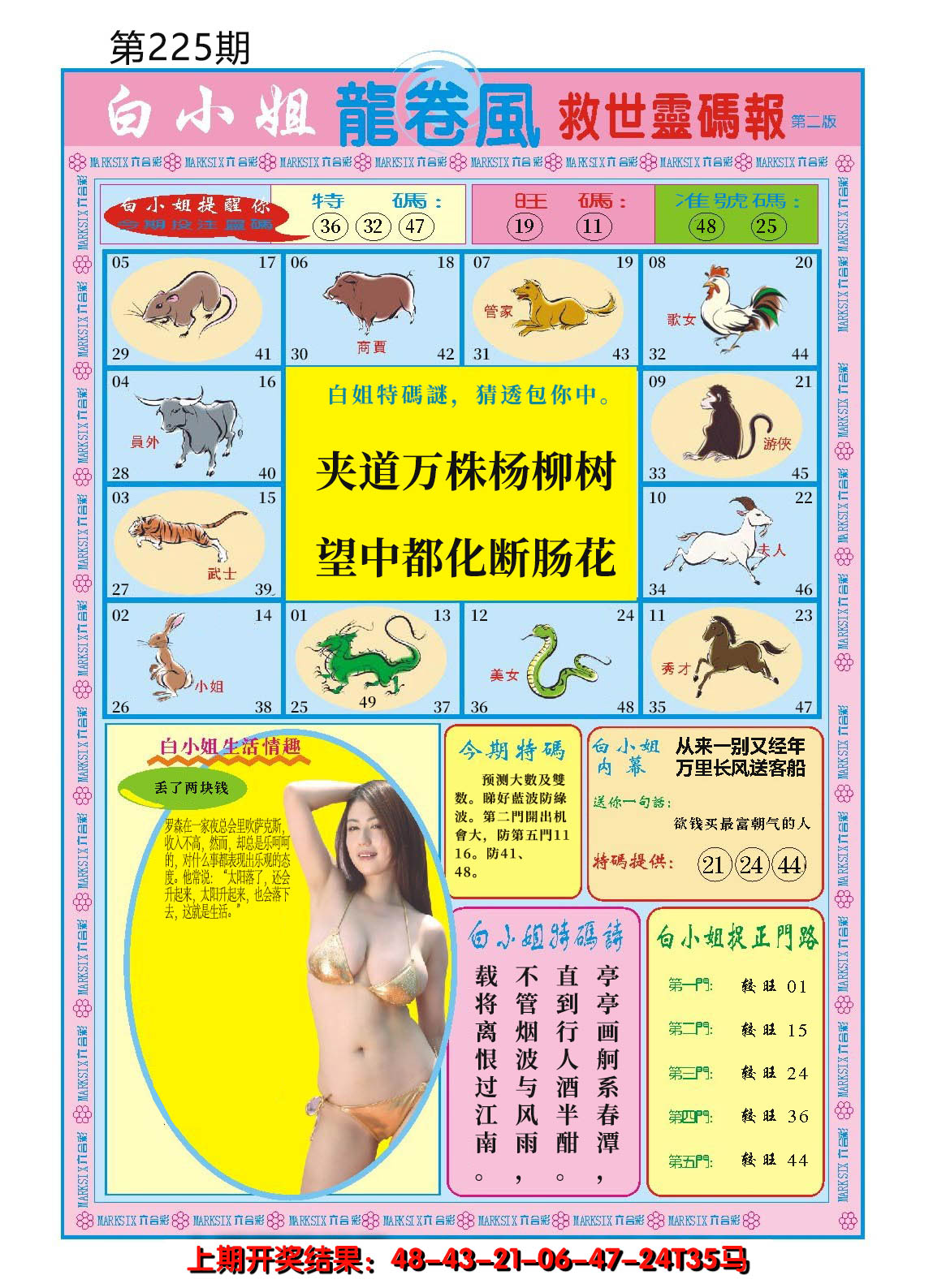 2024225期白小姐龙卷风B