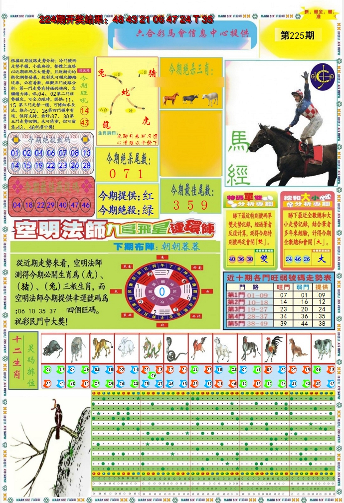 2024225期九龍马经A(推荐)