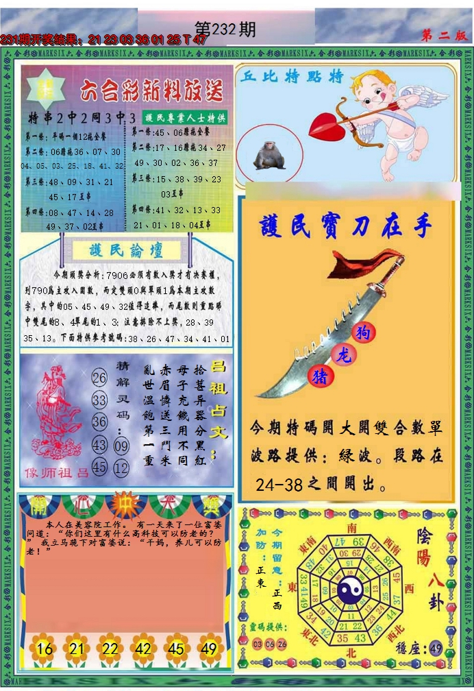 2024232期九龍2011B(推荐)
