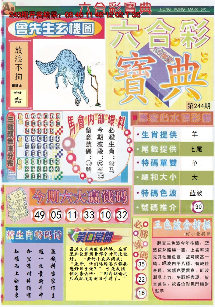 2024244期六合宝典A