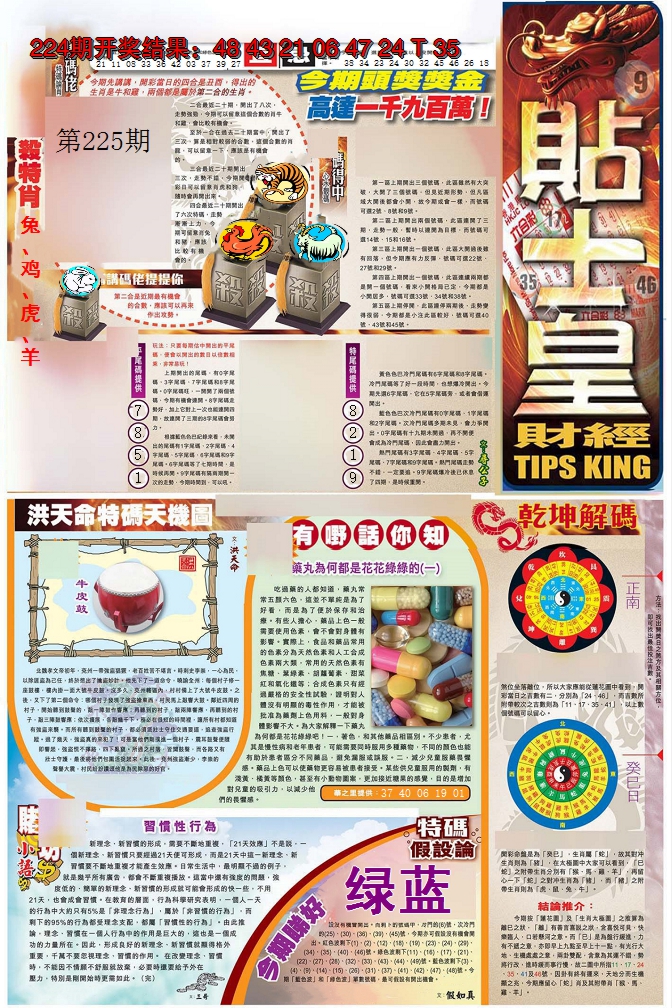2024225期贴士皇A加大版